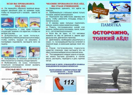 Осторожно, тонкий лёд! Осторожно, тонкий лёд!.